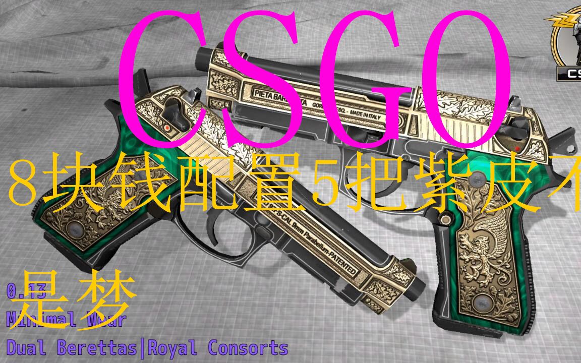 【CSGO】8块钱如何购买5把精致又好看耐玩的受限紫皮?哔哩哔哩bilibili