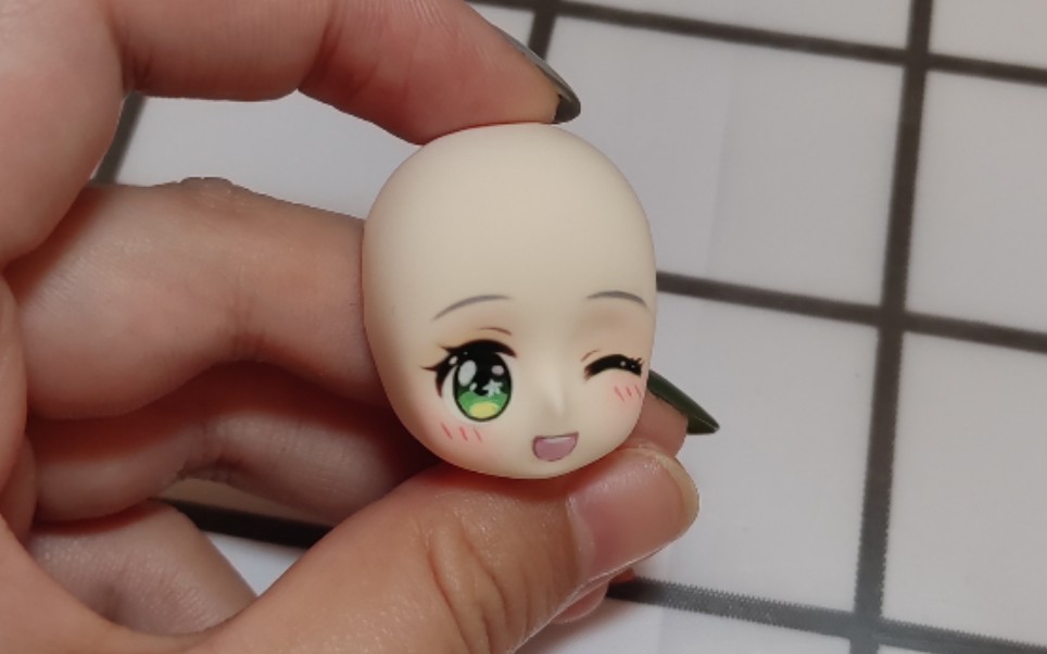 【 超轻粘土】新手画脸教程洛天依q版,超甜美wink表情