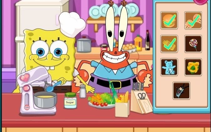 海绵宝宝厨房偷懒