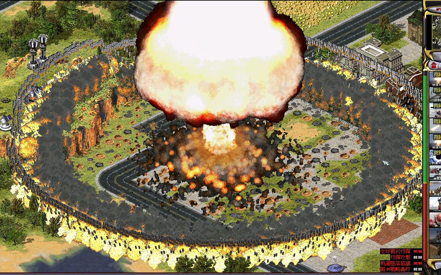 用红警2核平崛起mod里的超级核弹 核平一座城市是一种什么样的体验
