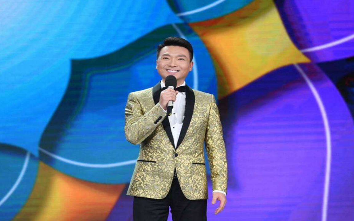 央视主持人唱歌合集,康辉用一首《涛声依旧》,赢得满堂喝彩_哔哩哔哩