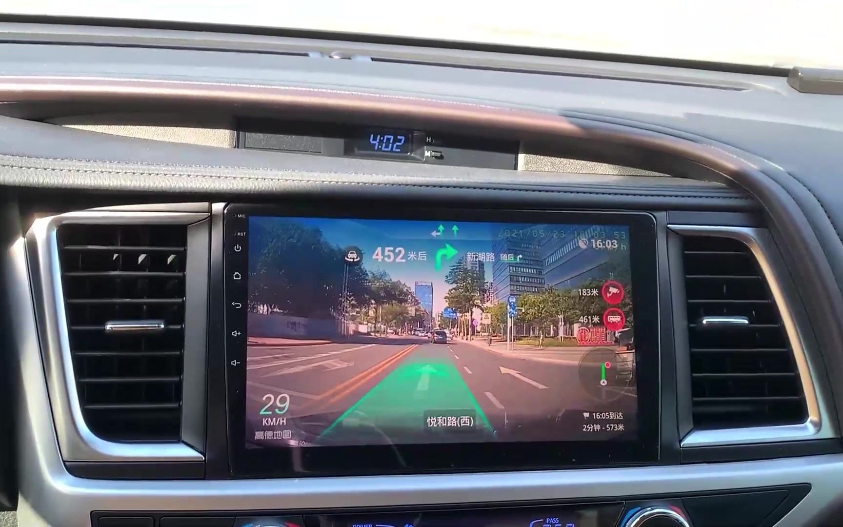 嘟嘟梁山车机导航 ar记录仪导航演示