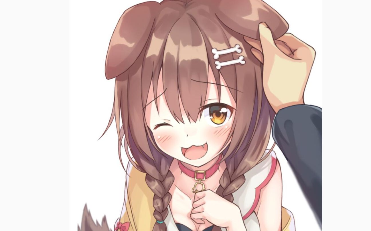 戌神沁音在直播时一直发出奇怪声音的面包狗第二集