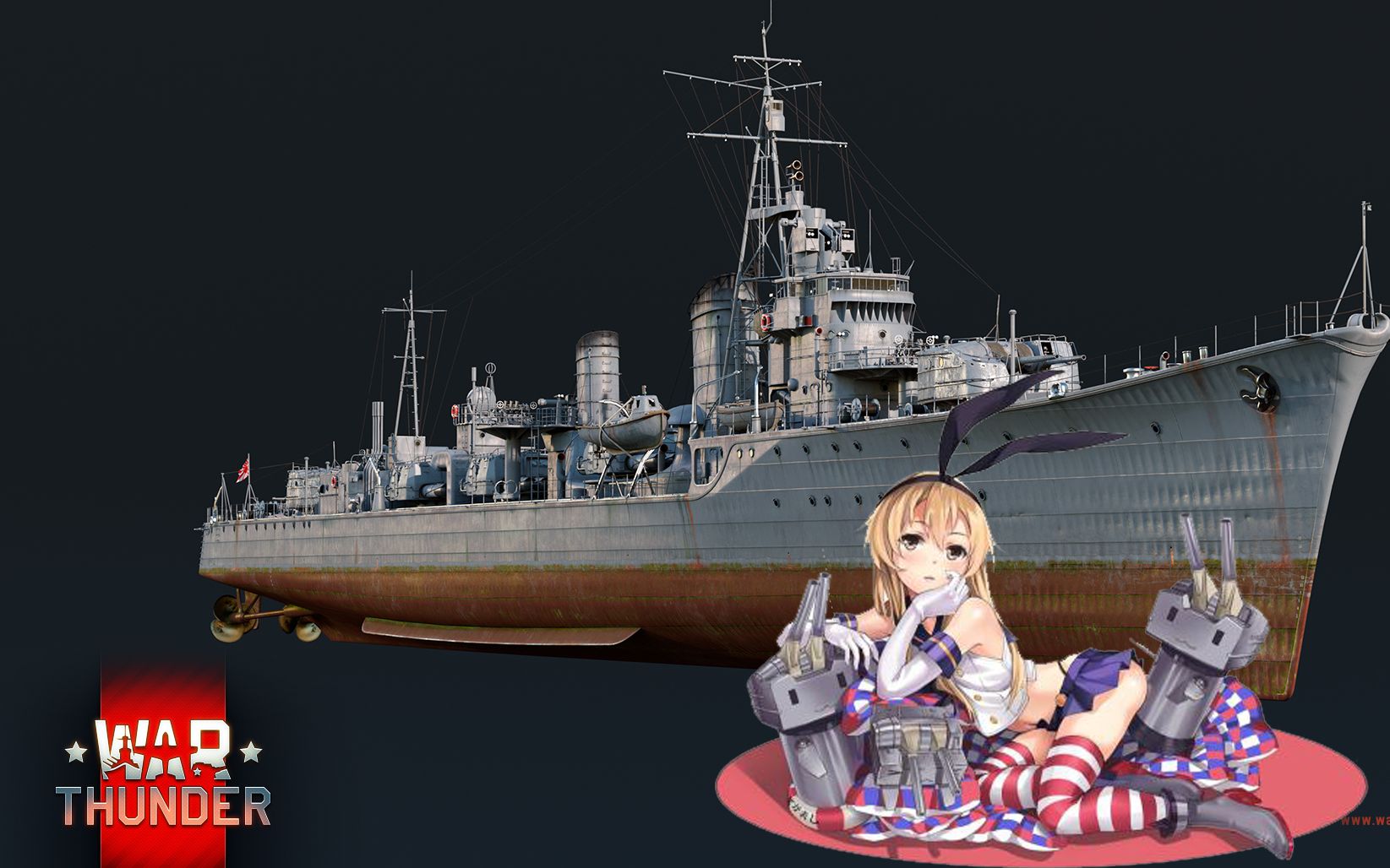 【战争雷霆】你们的老婆"岛风"号驱逐舰上线了