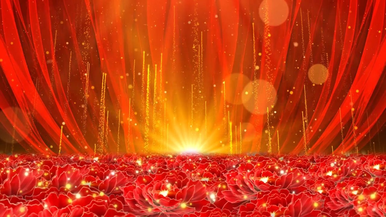 《盛世欢歌》完整版舞蹈音乐年会晚会活动大气开场主题高清led背景