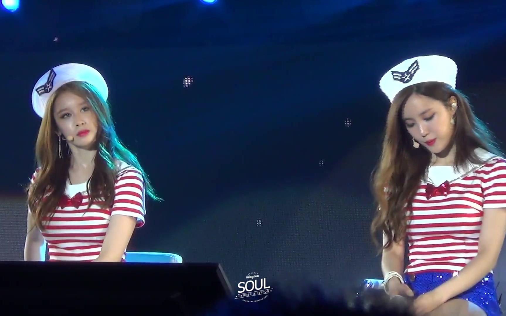【敏妍视角】 fallingu 没关系_hyomin&jiyeon150620t-ara南京场饭拍