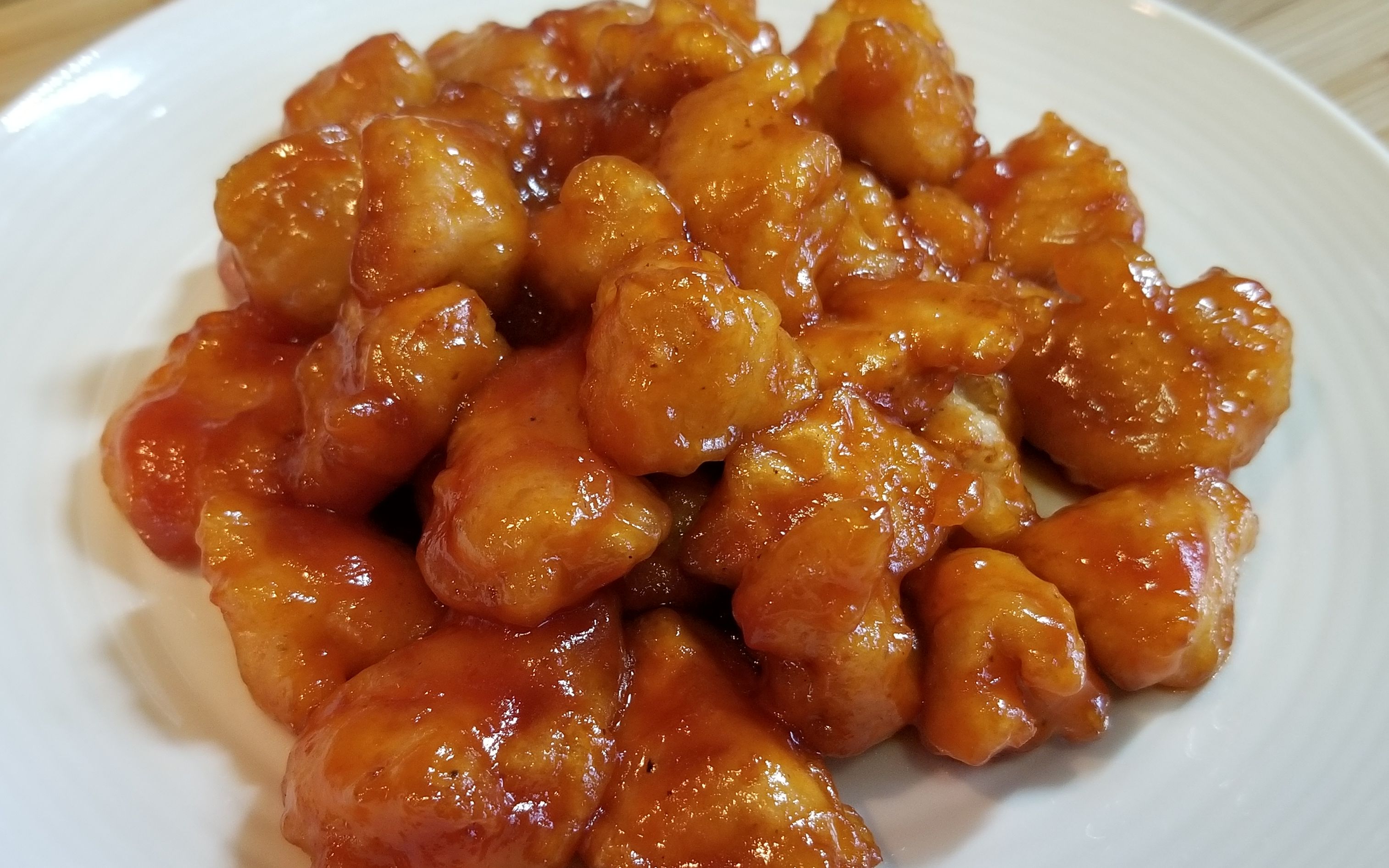 deep fried chicken with sweet and sour sauce 番茄鸡块