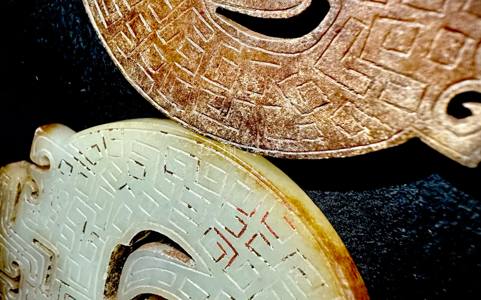 古玉 秦式灯笼佩