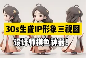 Download Video: 【附大模型】设计师高效摸鱼神器！一分钟生成IP形象三视图！快速又好看，高效工作真香。SD入门教程，新手小白必看！