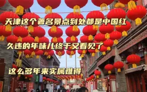 Download Video: 天津这个著名景点年味十足，这么多年来消失的过年感觉终于回来了，实在是太不容易了