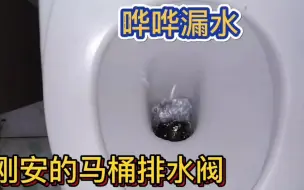 Download Video: 新换的马桶排水阀，才用了两天就呼呼漏水，终于找到原因