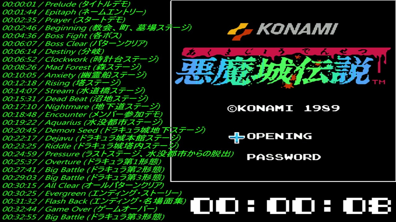 fc恶魔城3全曲集bilibili