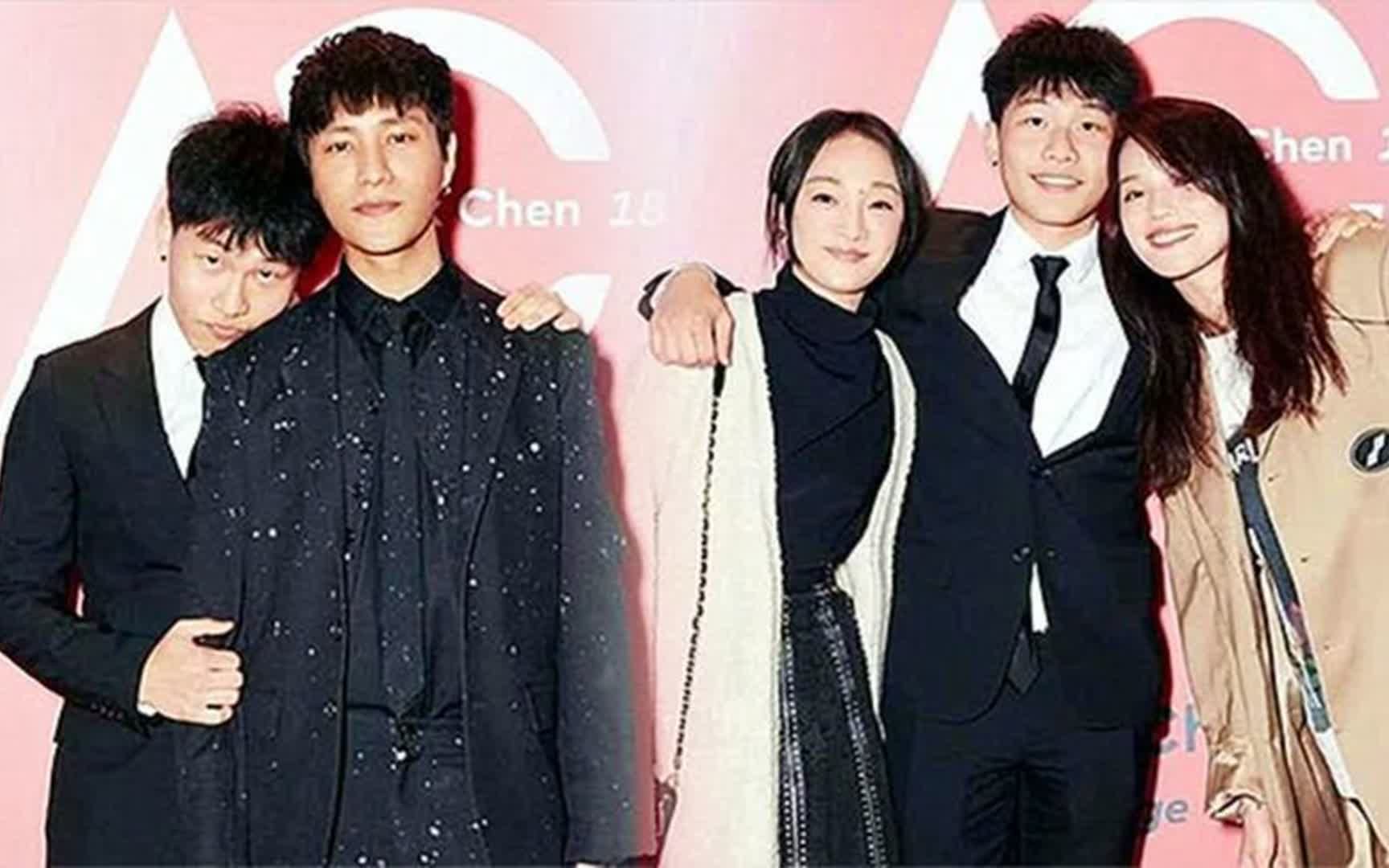 陈坤儿子已经成年,长相浮现母亲的基因,长得像谁大家认出了吗?