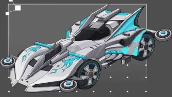 【3dmax建模】一组炫酷赛车模型，教你精密布线卡线制作模型