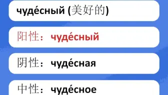 俄语学习，每天学一点俄语-чудесный -086