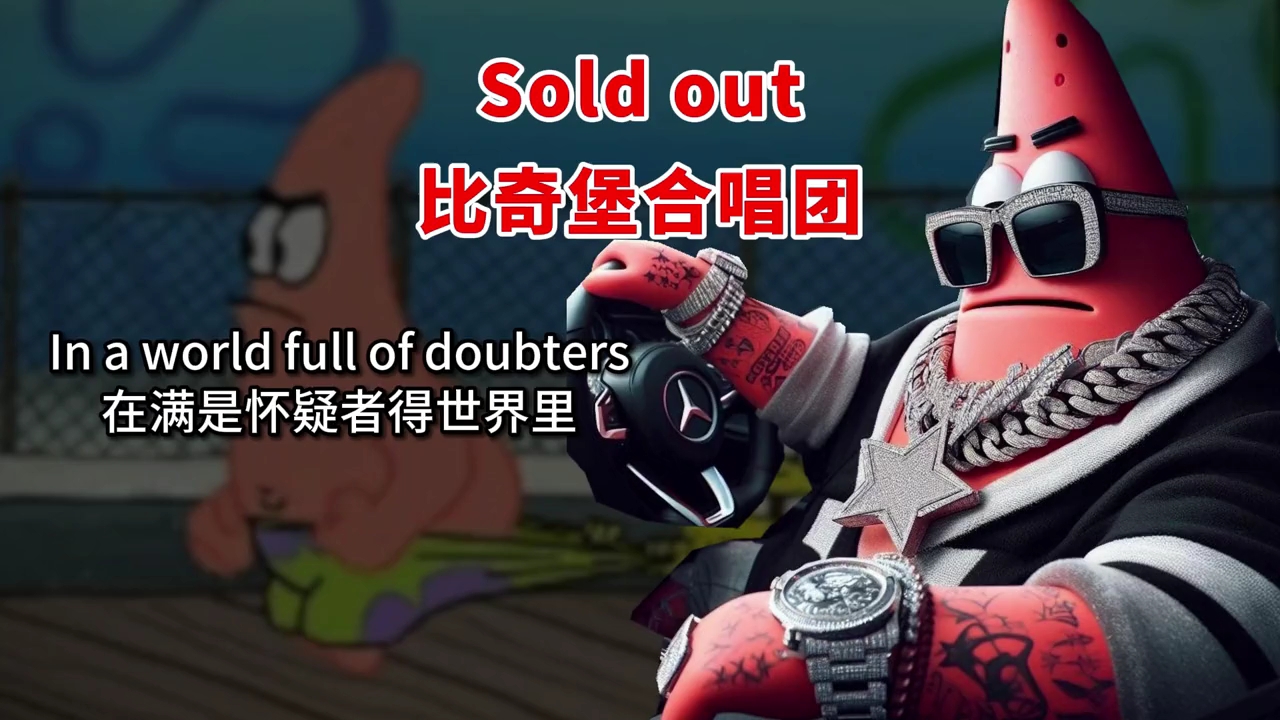 [图]比奇堡合唱团版《sold out》 我们终将踏上征途，属于我们自己得荣耀#每日推荐音乐 #比奇堡 #翻唱 #soldout #蛋仔岛过蛋仔年