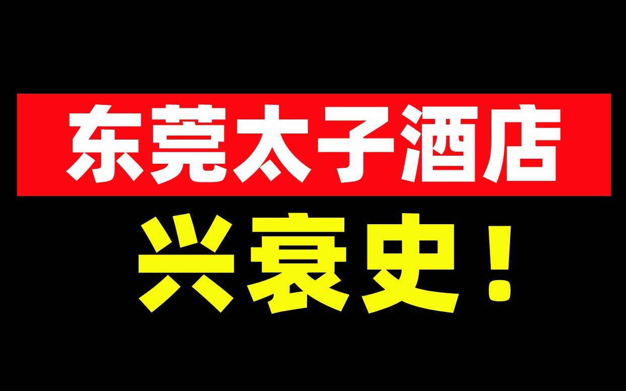 东莞"太子酒店”兴衰史:年营收4118万,倒台后幕后老板锒铛入狱哔哩哔哩bilibili