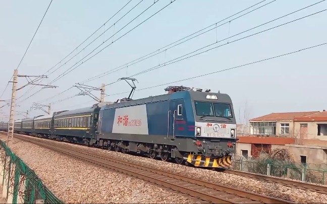 【中国铁路】郑局郑段 hxd3c 0246牵引k1160次列车通过砀山南关地下道