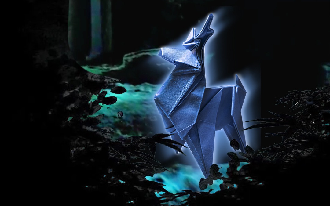 【折纸教程-雄鹿】哈利波特 harry potter origami stag #060