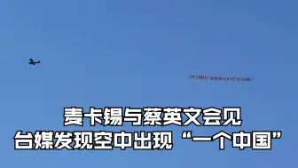 Tải video: 麦卡锡与蔡英文会见 台媒发现 空中出现“一个中国”