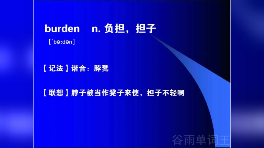 记单词的好方法是什么英语单词笔记格式怎么背单词最快burden哔哩哔哩bilibili