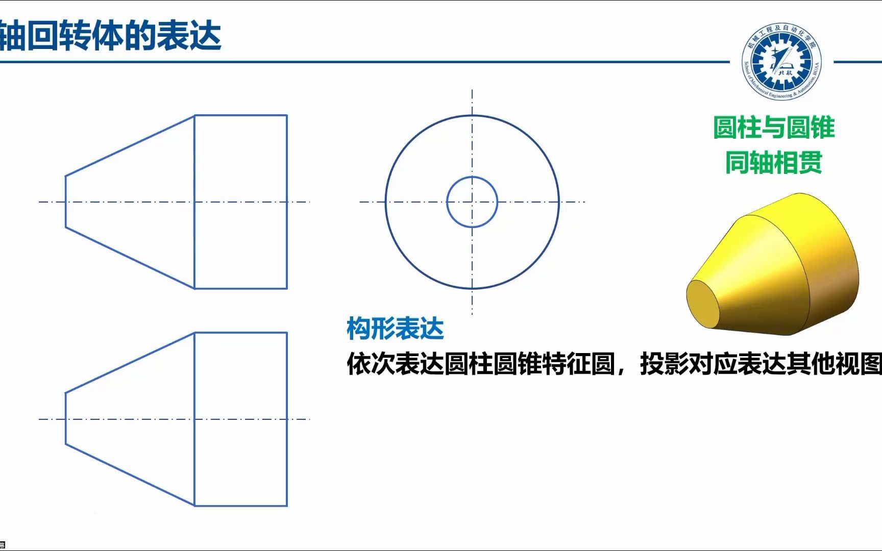 17.02 同轴回转体的构形表达(柱锥 柱球 锥球组合)