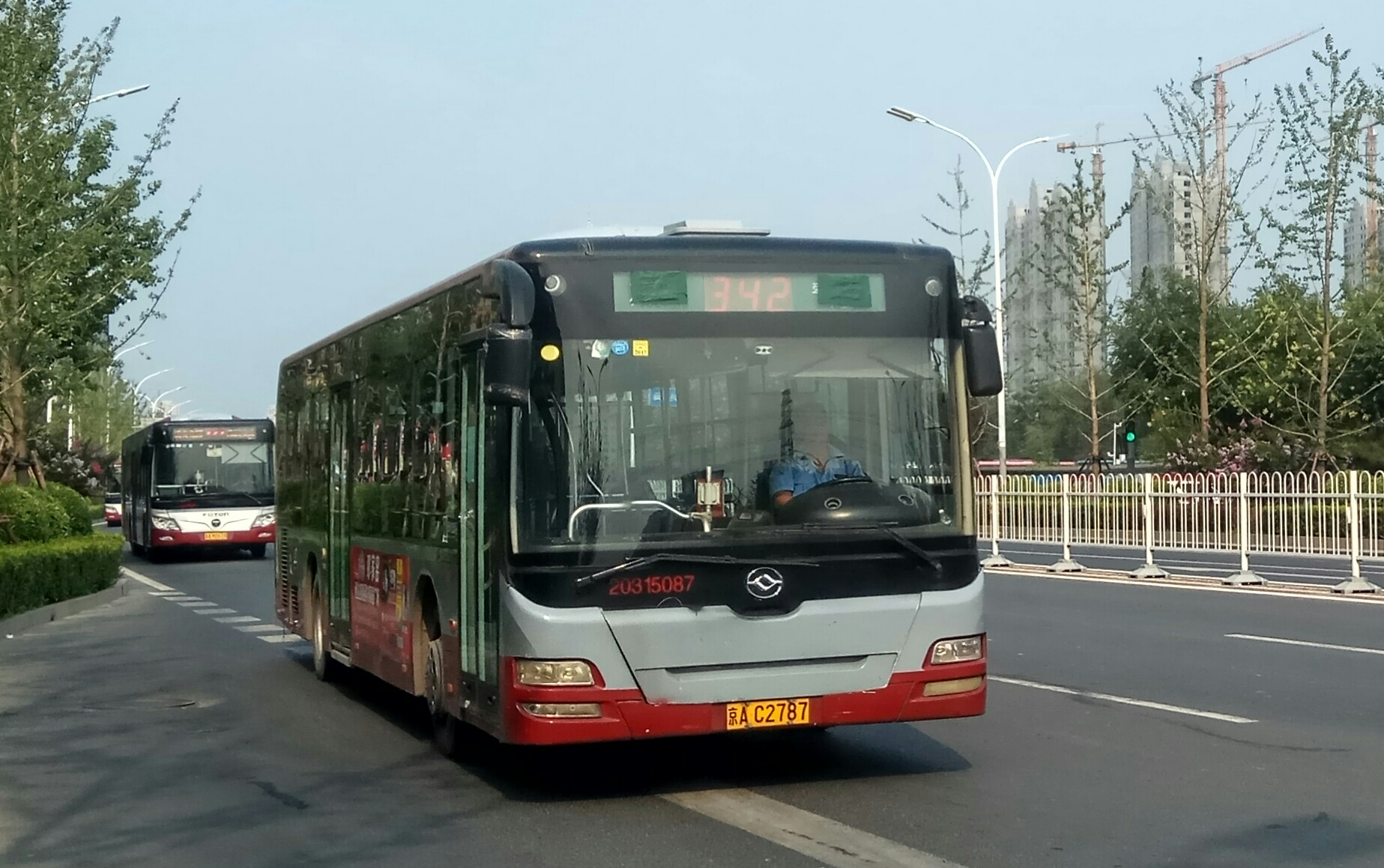 大末纪念北京公交342路常营路口东时期最终末班车纪念片