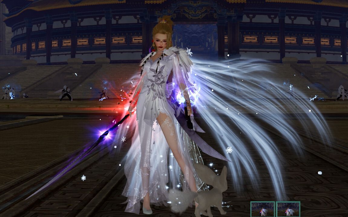 【剑网三】刀娘玉鸾雪披风实装