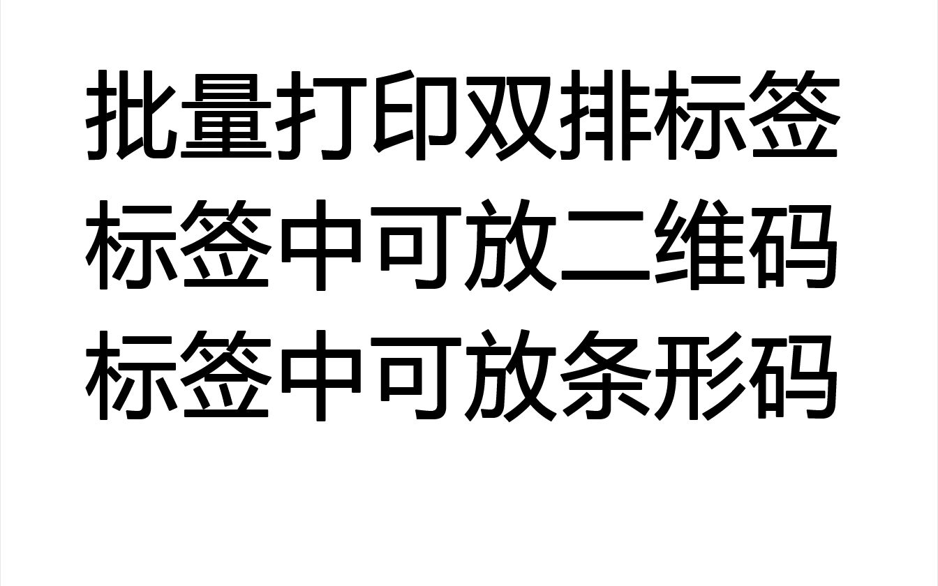 利用Excel打印双排标签,标签中可存放二维码和条形码,Excel插件,二维码标签哔哩哔哩bilibili