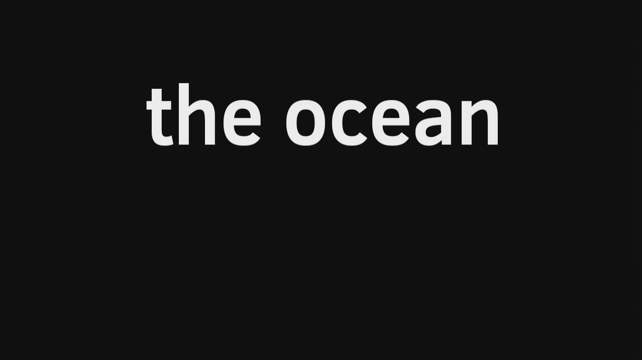 [图][赠meme] the ocean