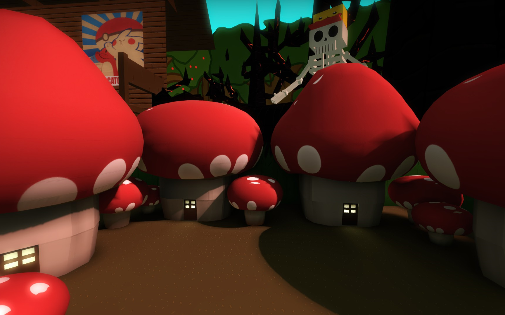 【csgo僵尸逃跑】ze_shroomforest3_p(蘑菇世界3)指挥视角全图流程