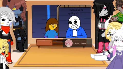 Undertale Reacts to Reaper!Sans Vs Geno!Sans(Gacha Club)_单机游戏