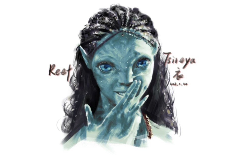 阿凡达2tsireya提蕾娅 ps绘画
