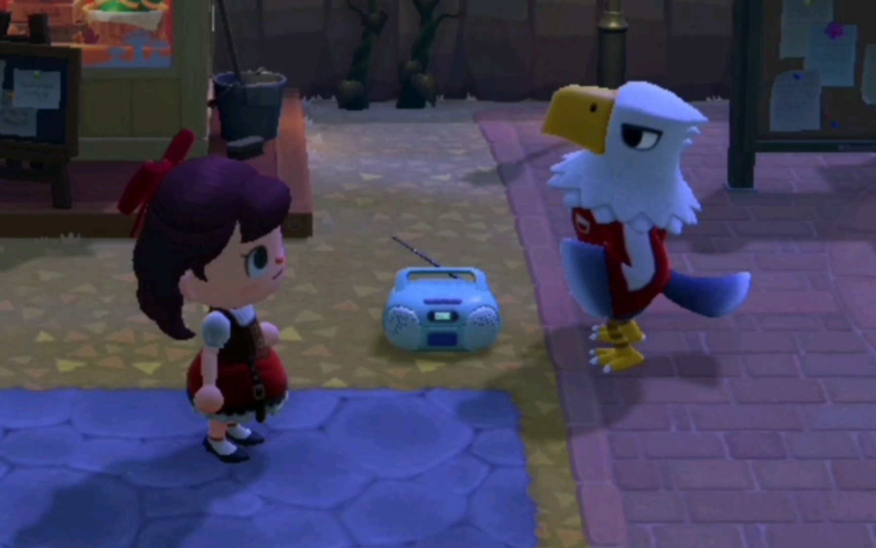 【动物森友会】抓狼蛛 听阿波罗唱歌