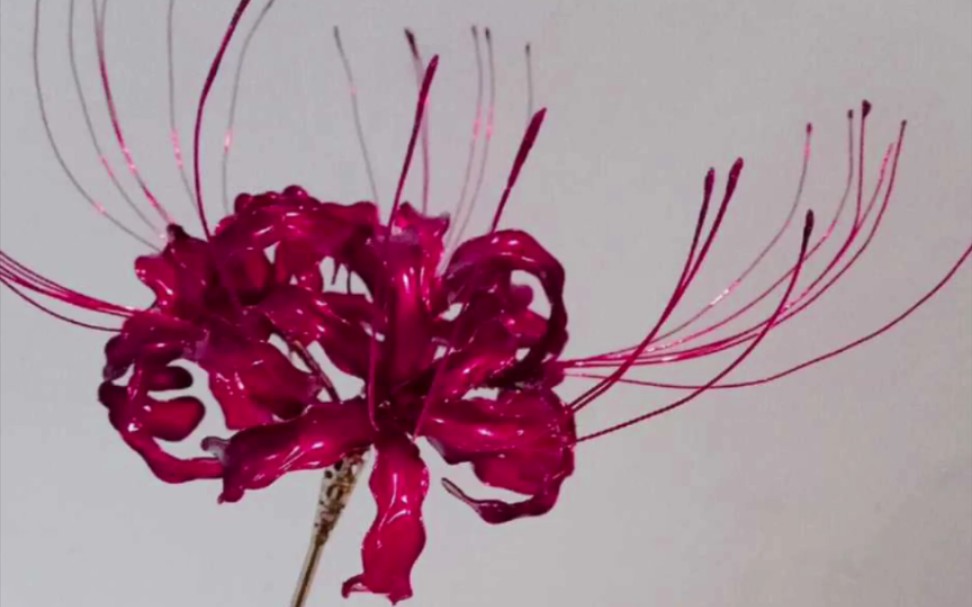 造花液彼岸花成品实物图_哔哩哔哩 (゜-゜)つロ 干杯~-bilibili