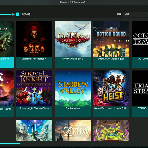 支持m1 的ryujinx模拟器的ryusak mac版发布_哔哩哔哩_bilibili