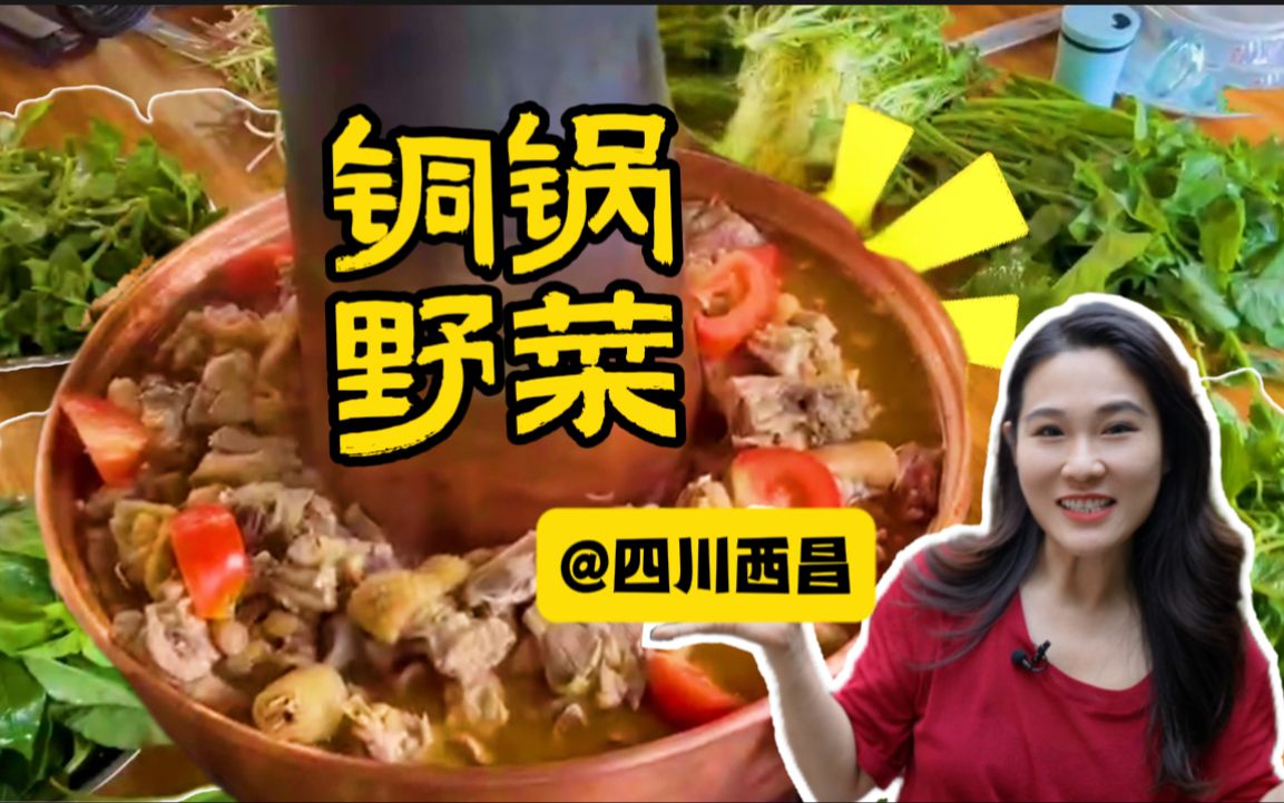 探店西昌野菜铜火锅,不吃完肉,不让涮菜?!哔哩哔哩bilibili