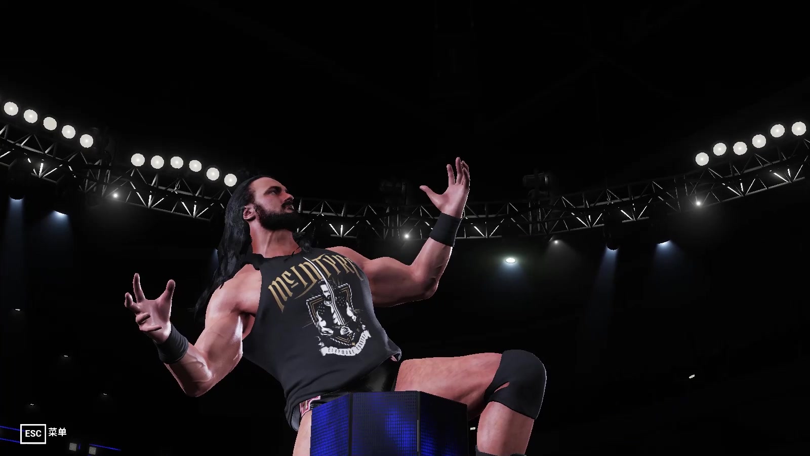 wwe2k19砍刀脚德鲁对战昔日队友大叽霸我已经不是当年的猪麦了