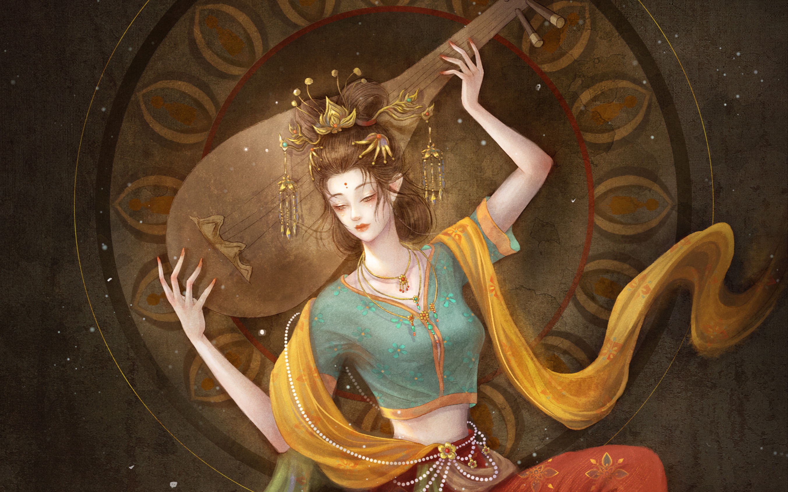 【板绘】一个飞天小仙女_哔哩哔哩_bilibili