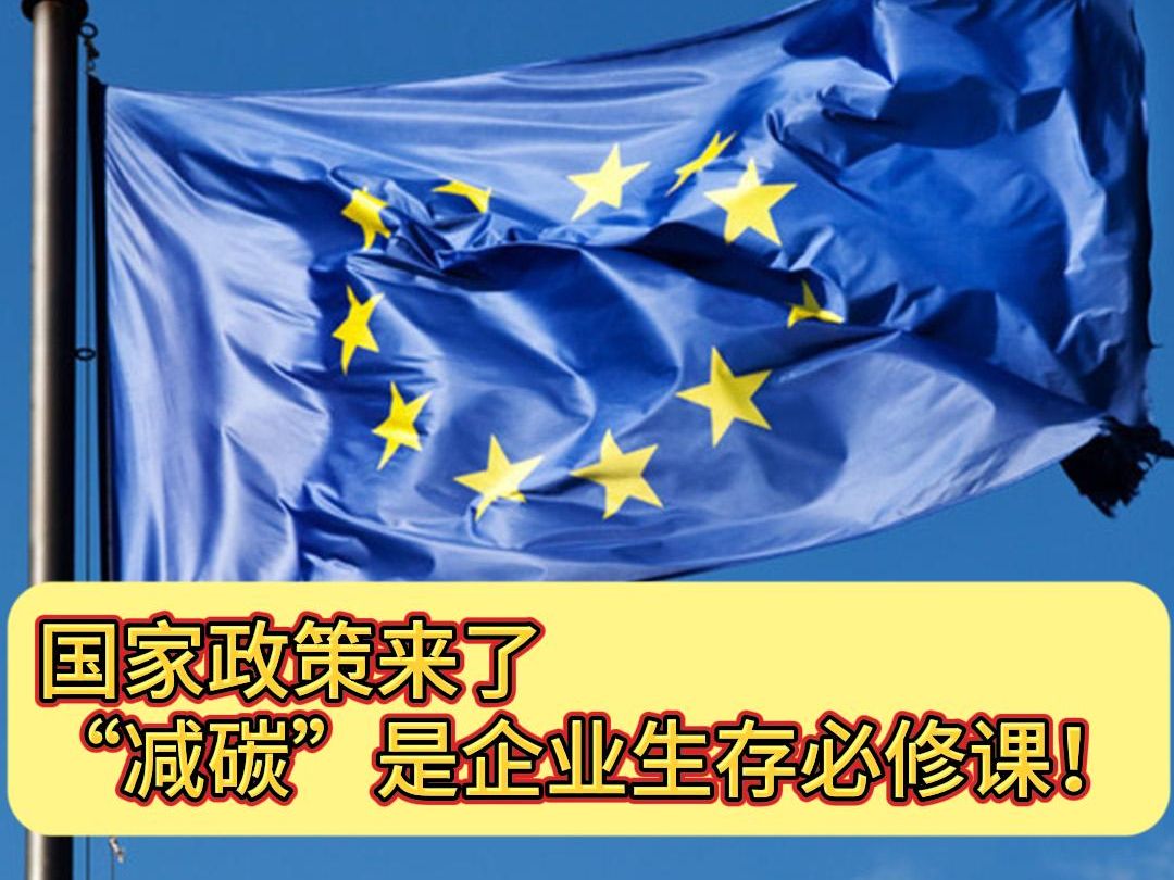 国家出手了!企业下一步要走“减碳”之路了!哔哩哔哩bilibili