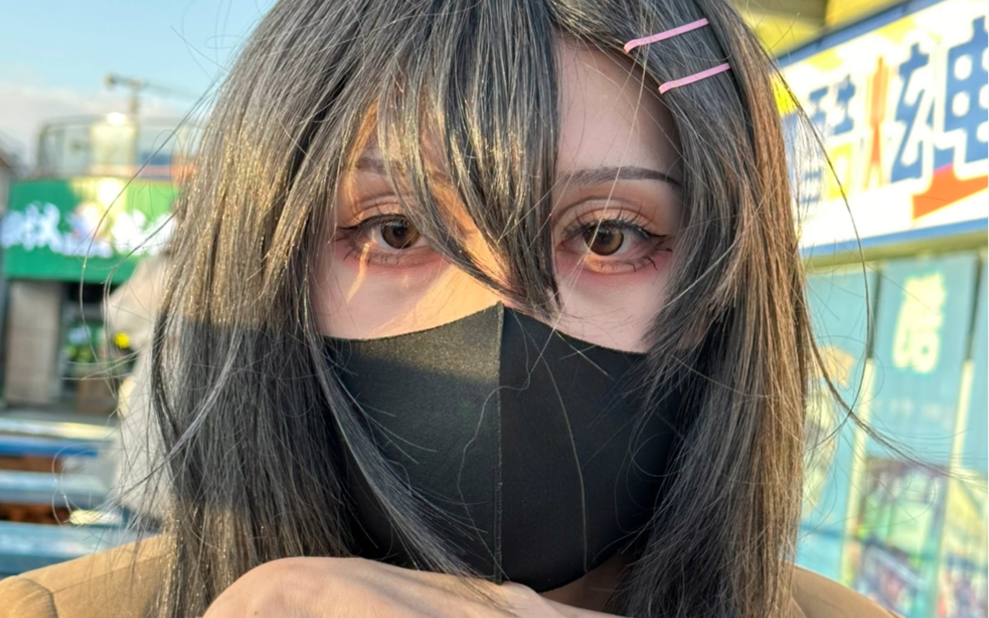 女装大佬 樱岛麻衣 只有上半张脸能看 下半张脸看不了一点