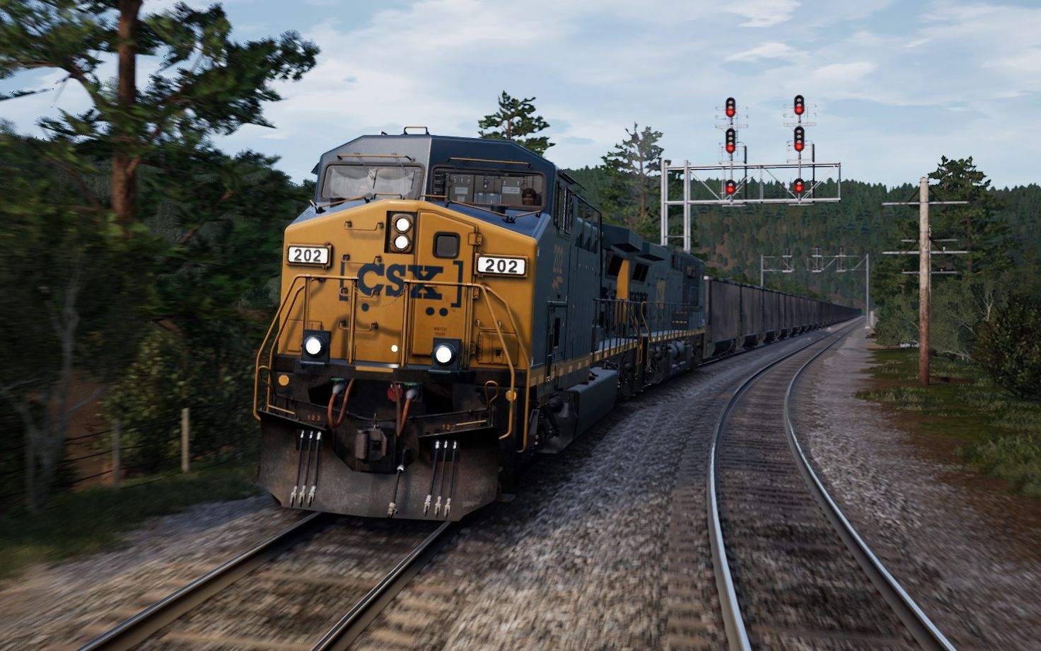 tsw2火车模拟世界ii22美铁沙班地段线ac4400cw型机车场景任务动力美国