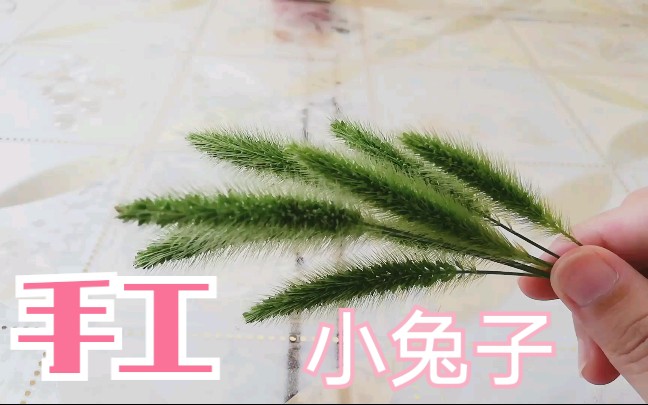 [狗尾巴草编的小兔子]日常哔哩哔哩bilibili