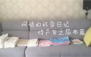 Download Video: #阿恬的怀孕日记#距离预产期还有一个月，待产包整理好啦，快来看看我准备了哪些尿布吧!