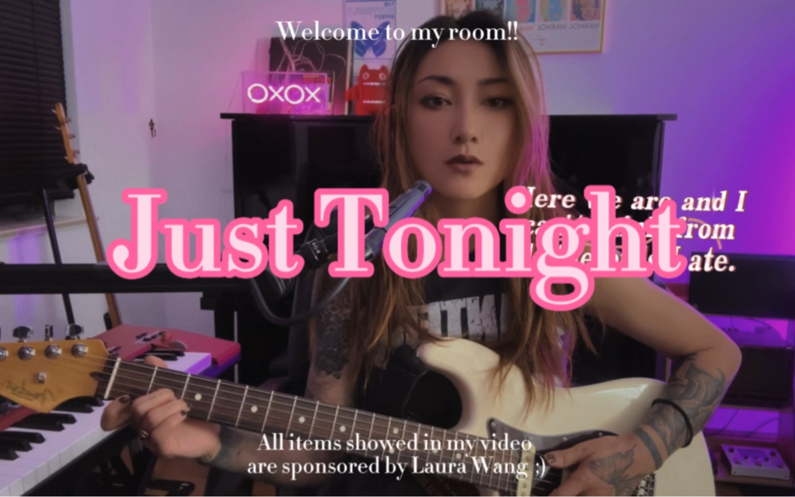 [图]【翻唱】Just Tonight- The Pretty Reckless#音乐 #弹唱#马歇尔