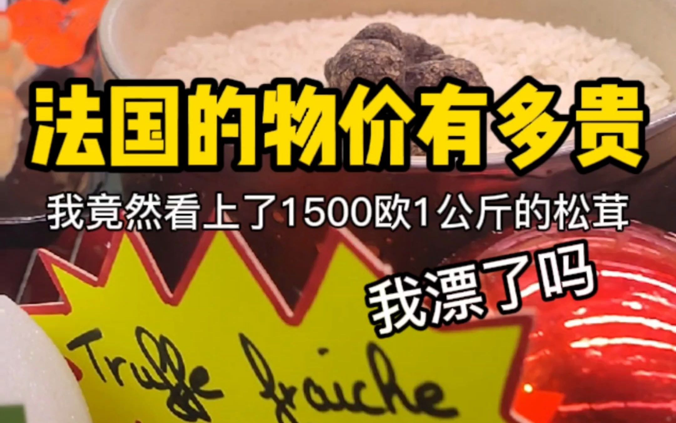 法国物价到底贵不贵,一顿圣诞大餐花了120欧元,买了这一大堆哔哩哔哩bilibili