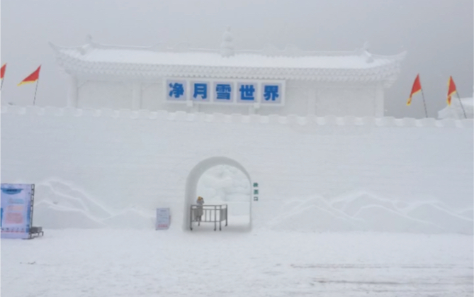 [图]大雪纷飞 一片白茫 净月雪世界