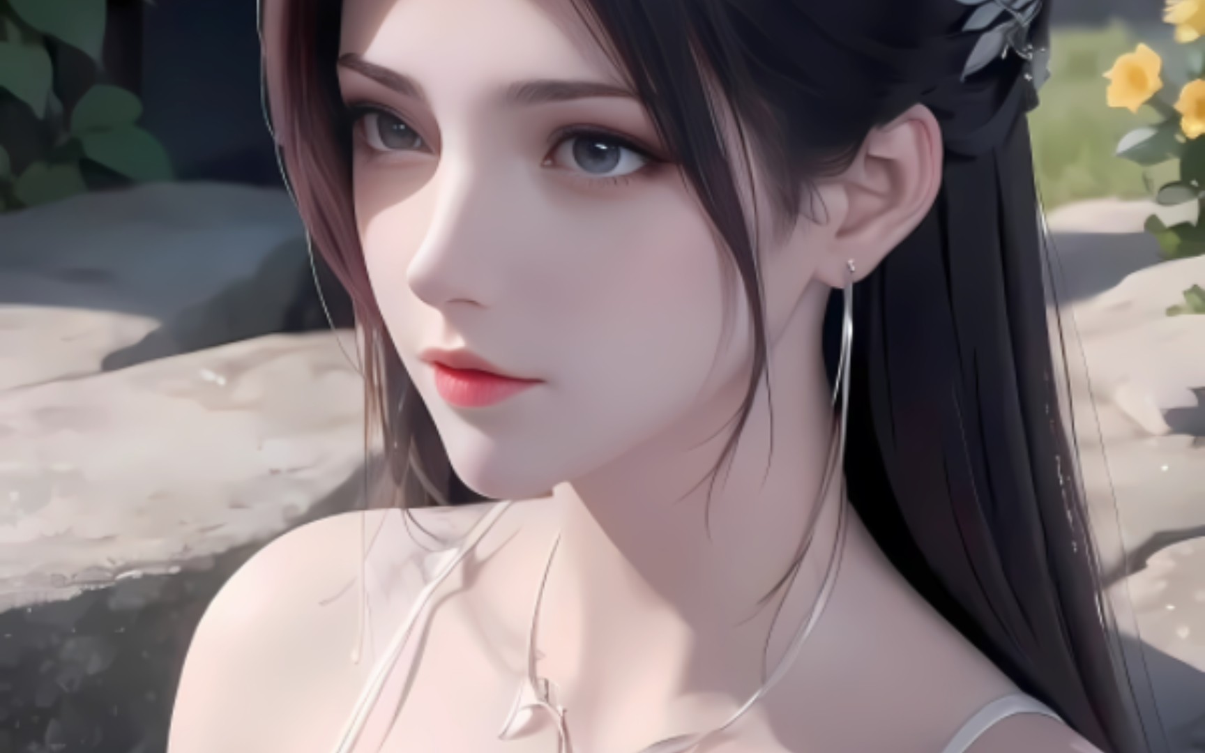 "云韵老婆!纯洁白色婚纱美爆!