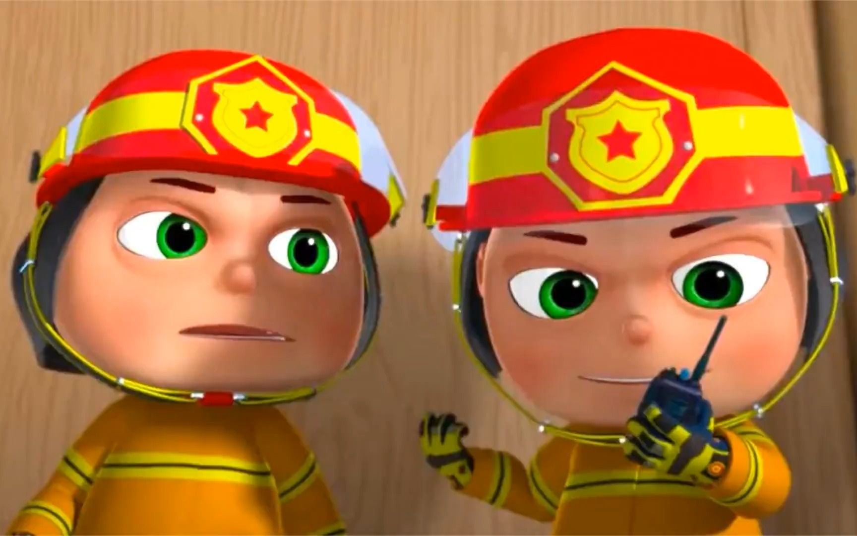 儿童动画世界:着火啦应该怎么办?小小消防员出动扑灭火灾