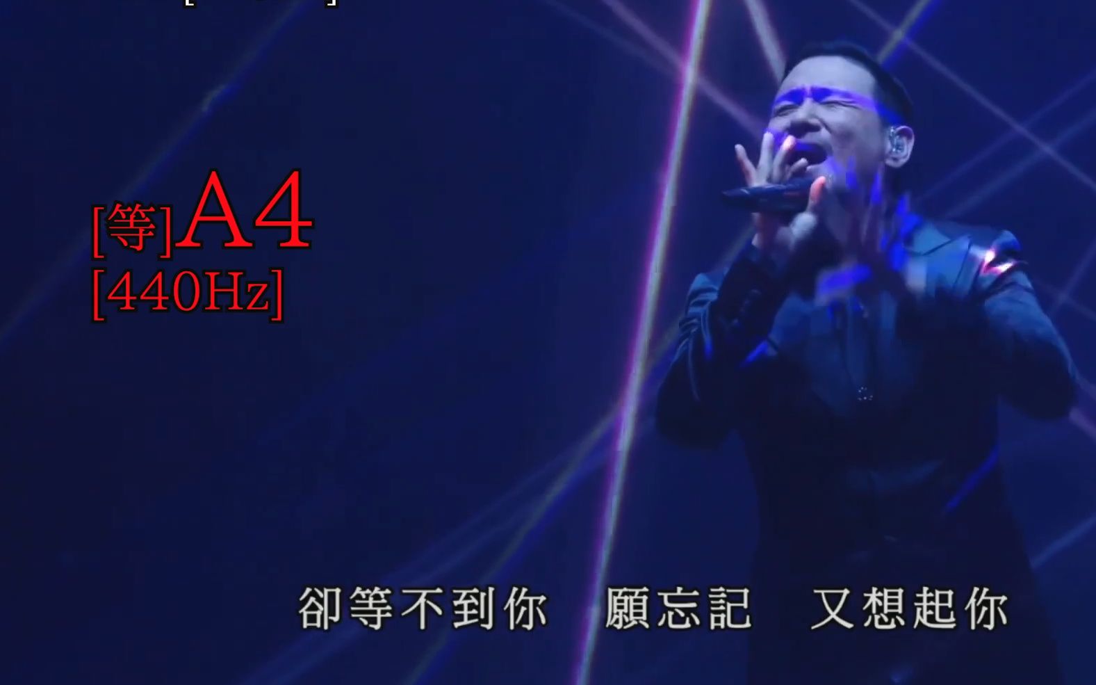 [图]怎么舍得你[Live] - 张学友 [张学友 2021 A Classic Tour香港站 再见篇] 音高测量 [仅供参考]